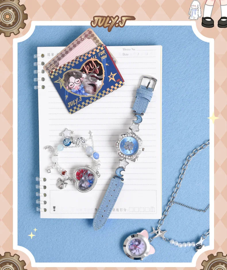 Wasai Surprise Kids Cartoon Blind Box Watch Quartz